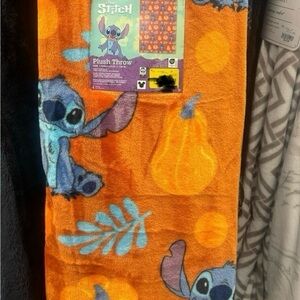Stitch Pumpkin Fleece Throw and Pillow